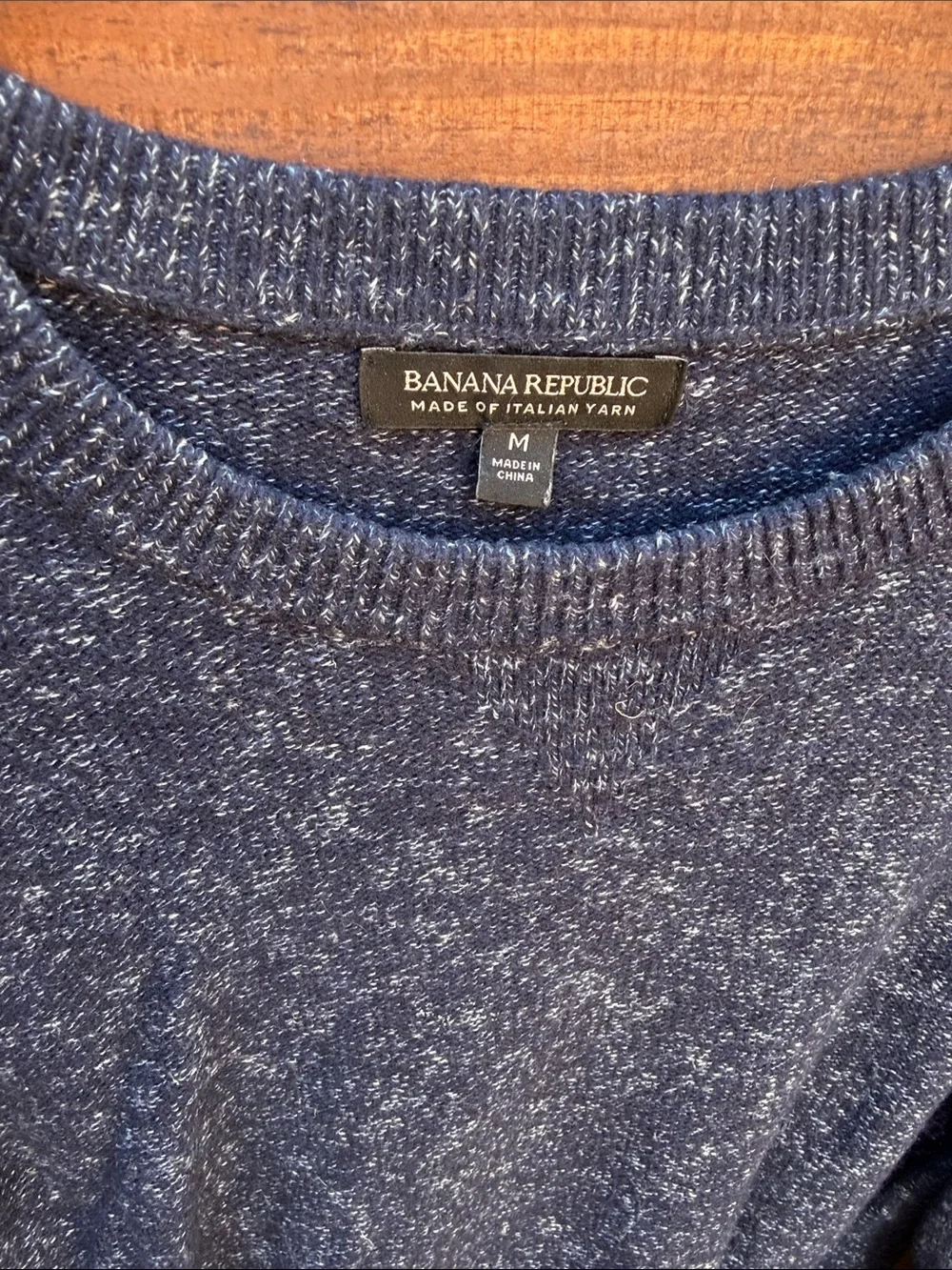 Banana Republic Men’s Navy Heather Crewneck Sweater